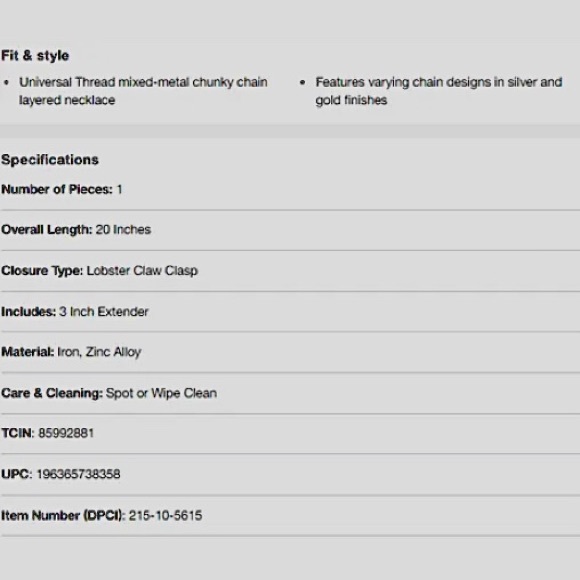 New Universal Thread Three Layer Chunky Chain - Picture 9 of 10